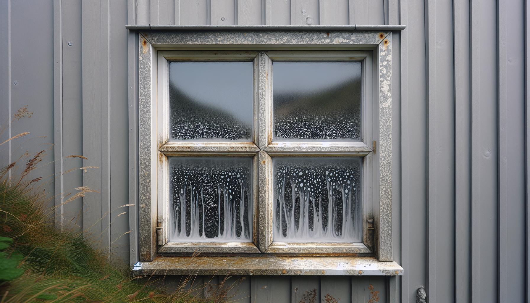 Aluminum window styles and price tags in a showroom