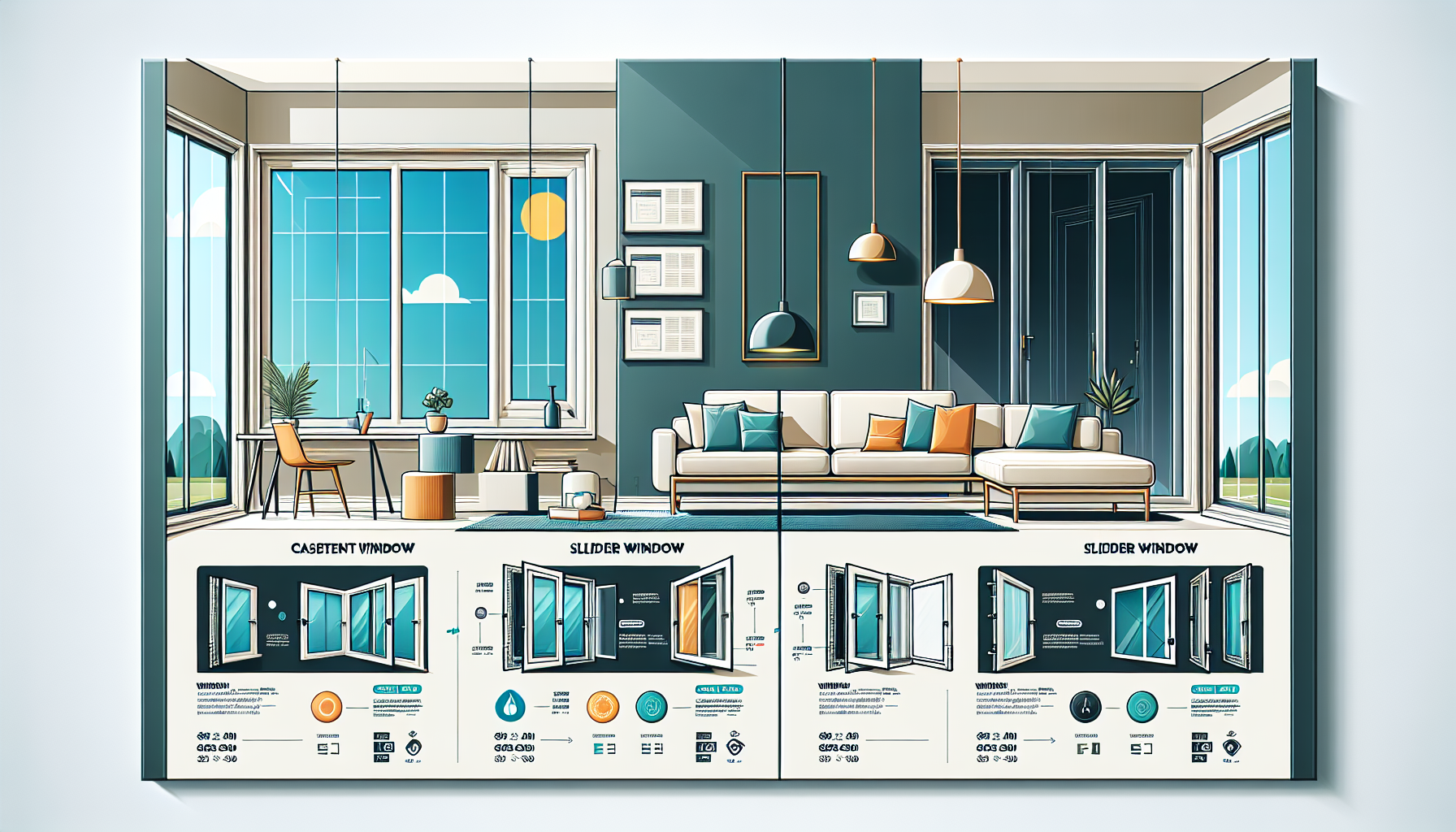 A price comparison between casement and slider windows