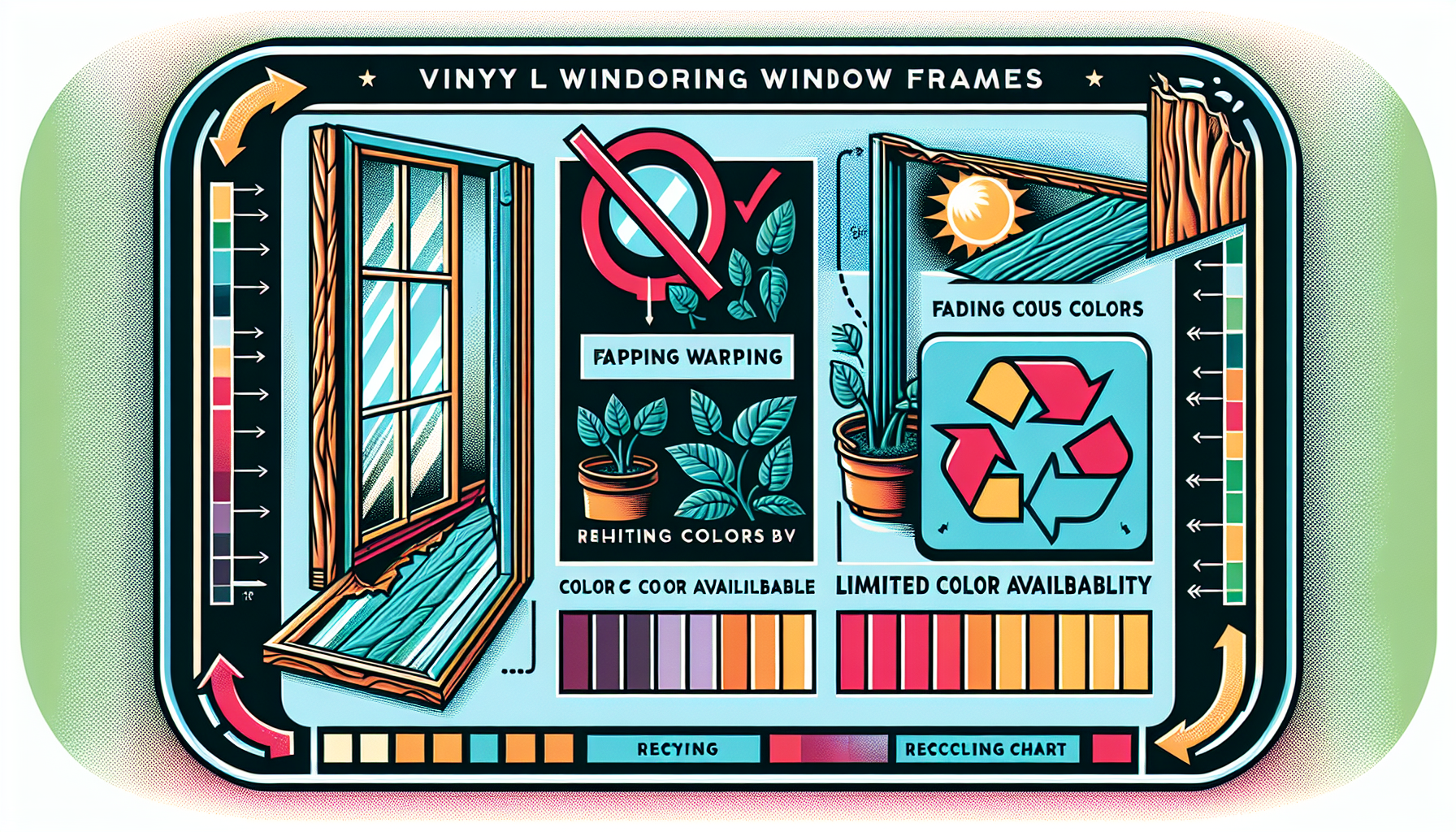 Downsides of Vinyl Windows Illustration