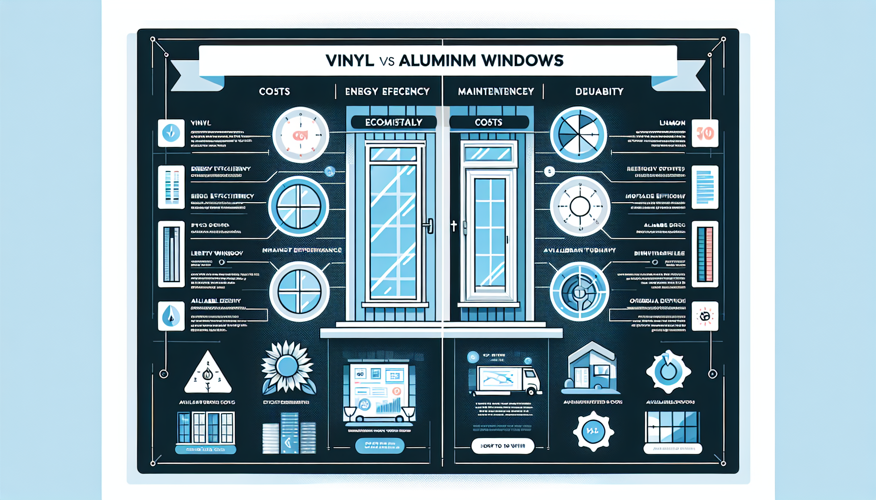 Vinyl vs. Aluminum Windows Comparison Chart