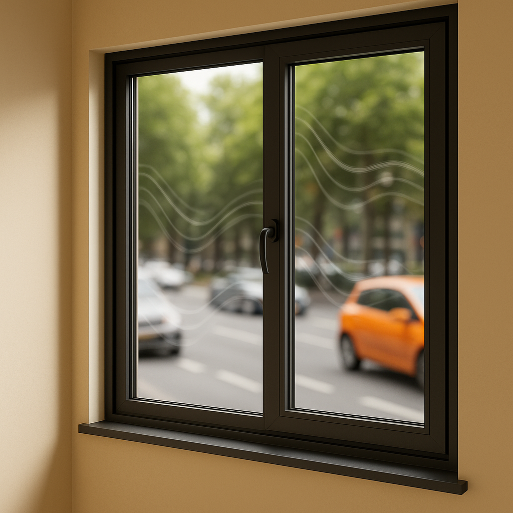 Window blocks traffic noise effectively