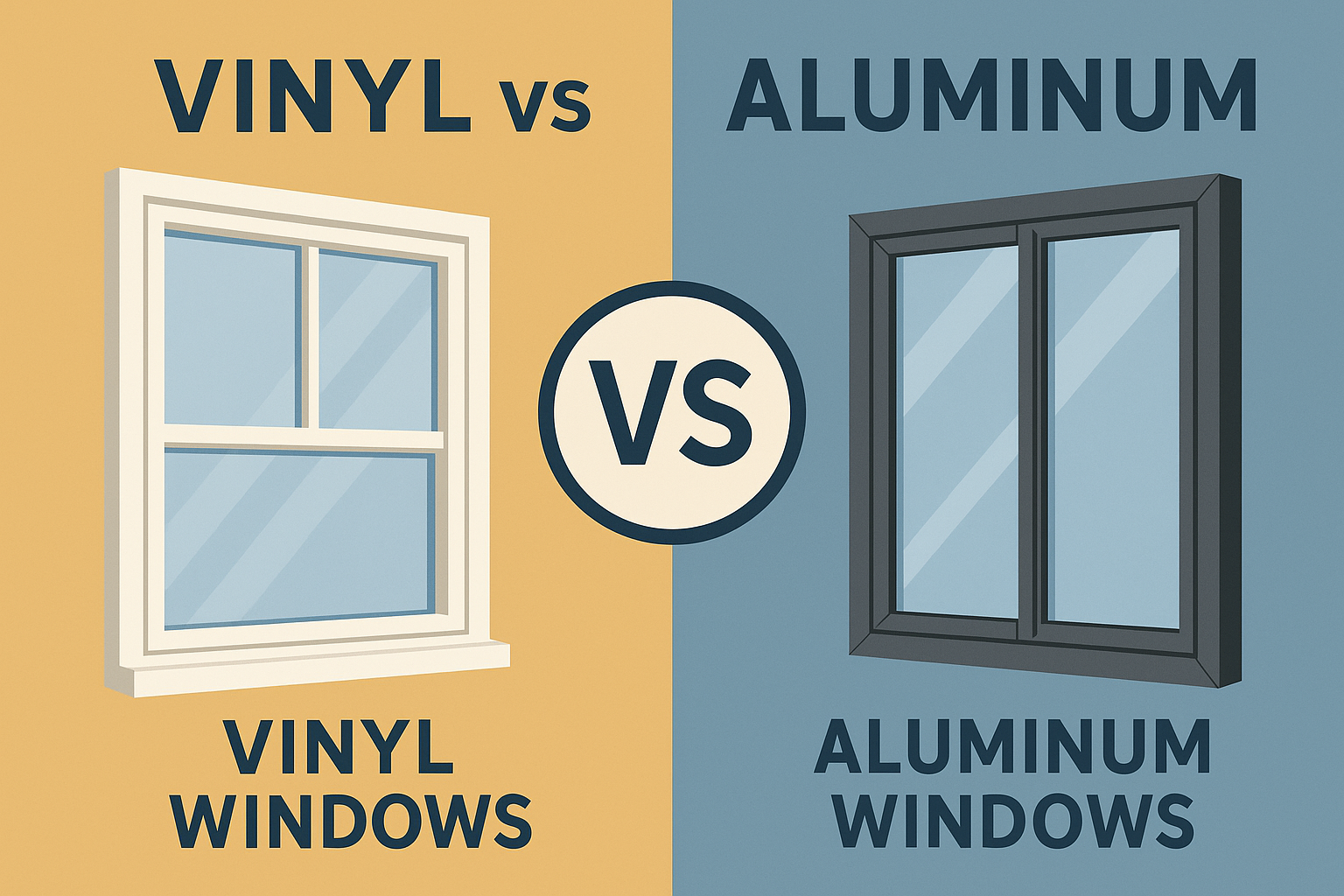 Aluminum vs vinyl window frames comparison