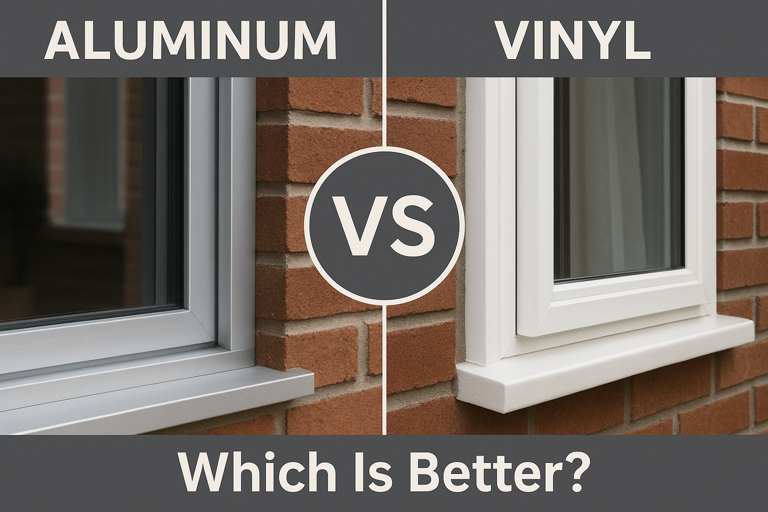 Aluminum vs vinyl window frames comparison