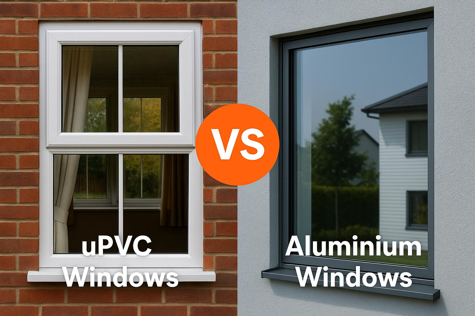 Comparing uPVC and aluminium window types
