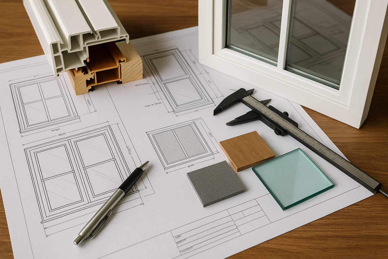 Materials and blueprints for window specs