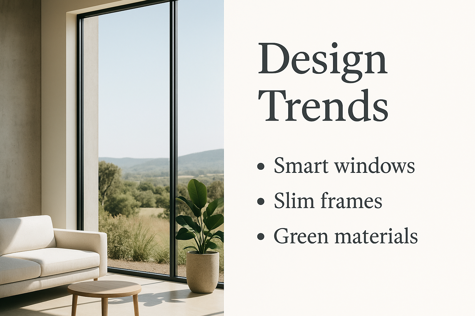 Smart, slim, and sustainable materials