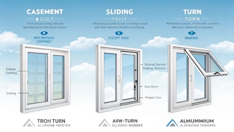 What types of openable aluminum windows are available?